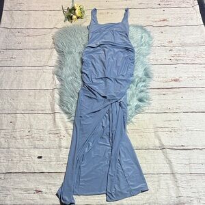 Club L London Maternity Light Blue Maxi Dress sz 4